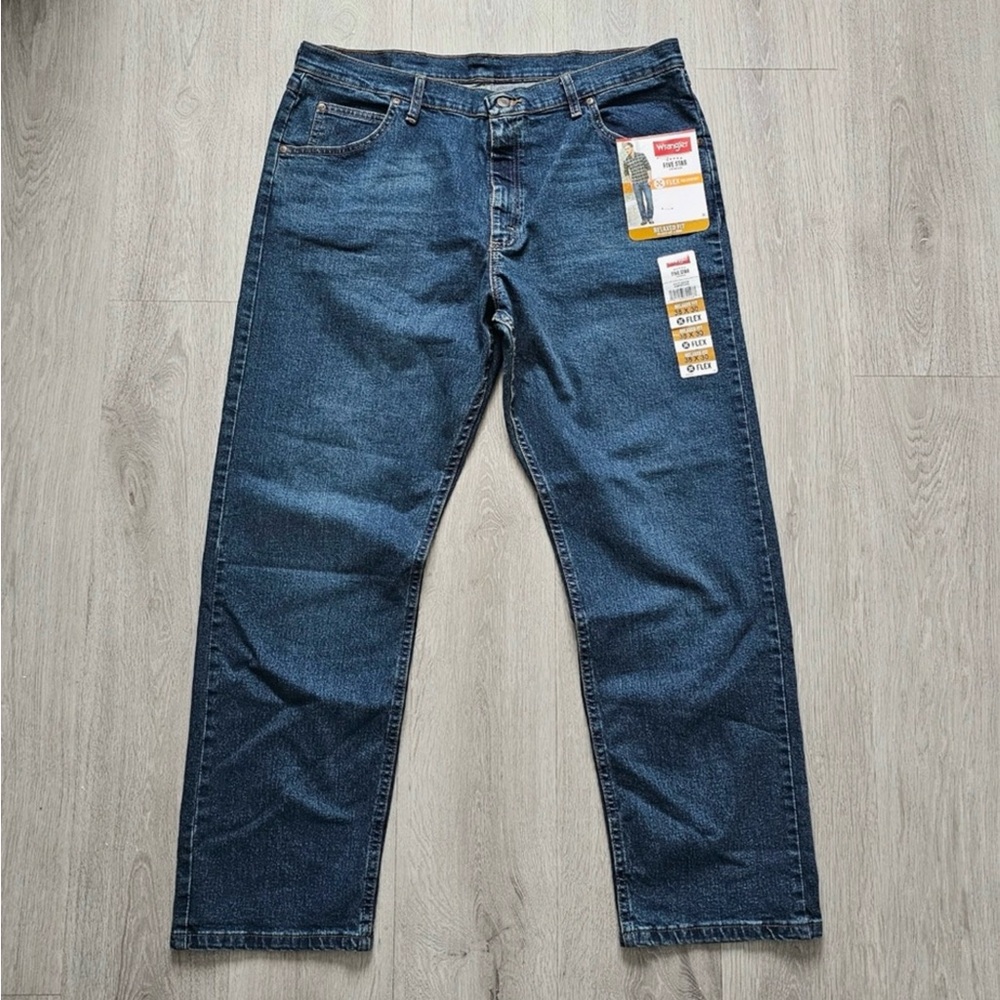 Wrangler Men’s Five Star Premium Blue Jeans Sz 38